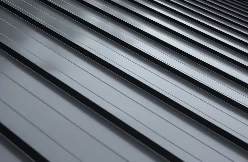 Metal roof on a home