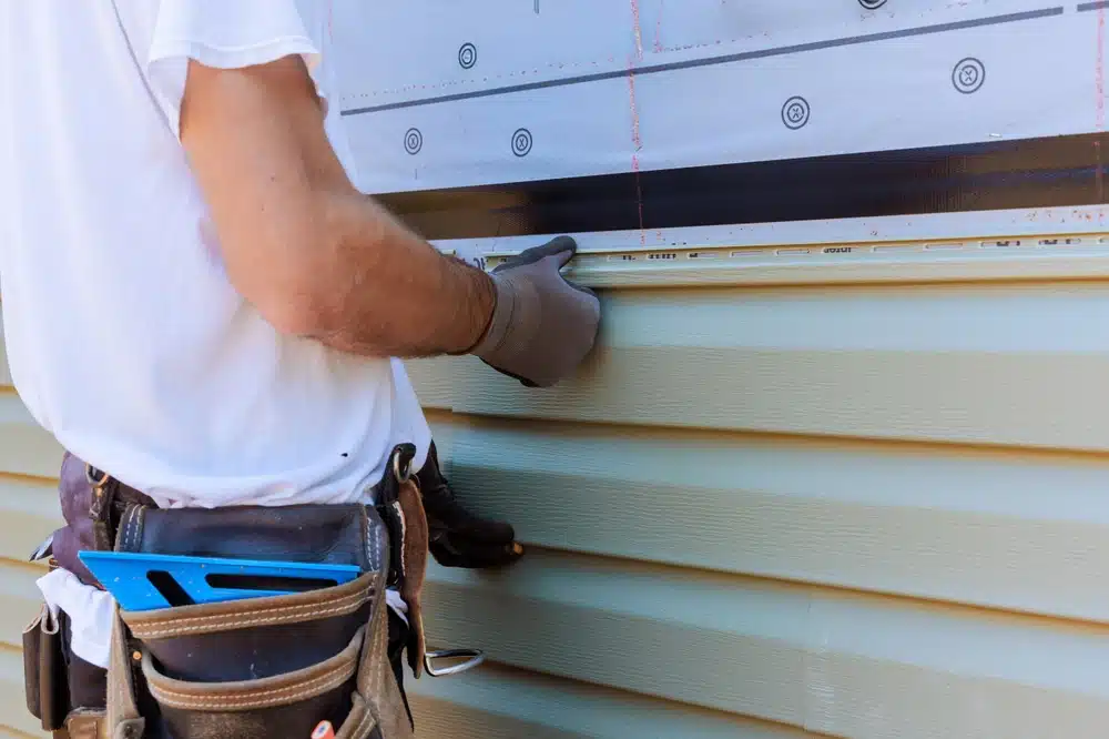 Siding on a home exterior